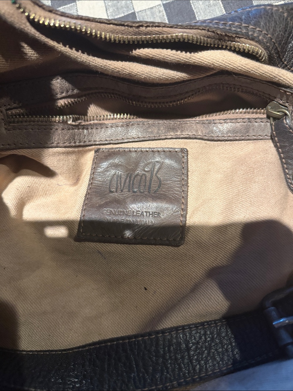 Civico 93 Patchwork Genuine shoulder leather purse - Picture 3 of 6